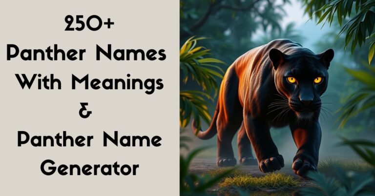 Panther Names Male