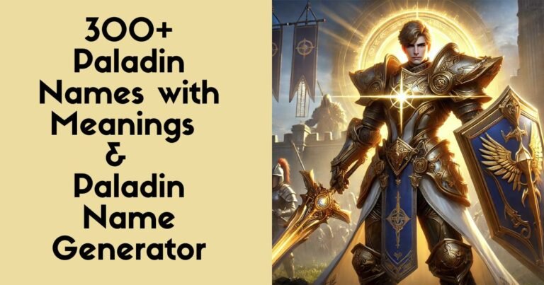 Paladin Names