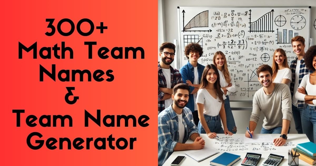 Math Team Names